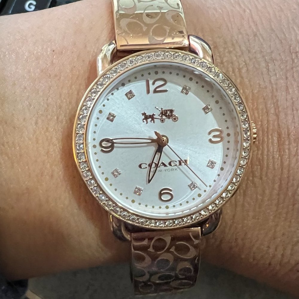 Vintage Coach Etched Watch